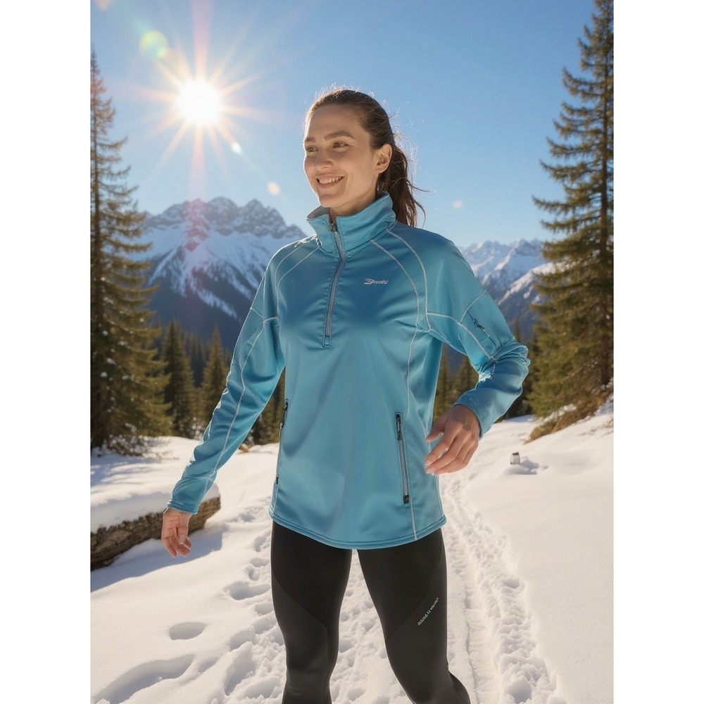 Brooks Women's 1/4 Zip Pullover Jacket – Blue Haze - M - Picture 1 of 14